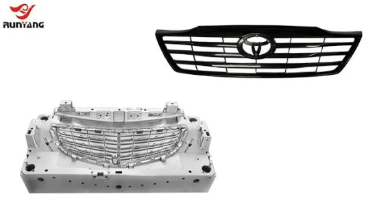 Moulage par injection en plastique de moule de pièce de rechange automatique pour l'outillage de gril de voiture personnalisé